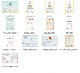 公司榮譽(yù)資質(zhì)證書(shū)